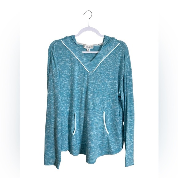 Koolaburra By Ugg | Womens Super Soft Brushed Terry Hoodie In Blue | Size M - Picture 1 of 5